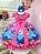 Vestido Infantil Lilo e Stitch Rosa Chiclete Festas - Imagem 4