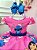 Vestido Infantil Lilo e Stitch Rosa Chiclete Festas - Imagem 3