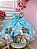 Vestido Infantil da Lilo e Stitch Azul Claro Florido Festas - Imagem 1