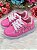 Tênis de Cadarço Rosa Chiclete C/ Aplique Borboletas Meninas - Imagem 1