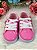 Tênis de Cadarço Rosa Chiclete C/ Aplique Borboletas Meninas - Imagem 5