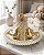 Kit Difusor Decorativo Com Bandeja Espelhada E Passarinhos Dourados Luxo - Imagem 1