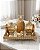 Kit Decorativo Banheiro Dourado Com Bandeja, Saboneteira, Home Spray E Caixa - Imagem 5