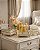Conjunto Decorativo de Lavabo Luxo Pérolas e Dourado - Imagem 1