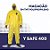 Macacão De Segurança com Capuz cor Amarelo Proteção Química Epi,pinturas etc, Gramatura 60 - Imagem 1