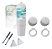 Kit Compatível Filtro Suporte E Botões Soft Everest Branco - Imagem 1