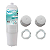 Kit Compatível Filtro Suporte E Botões Soft Everest Branco - Imagem 2