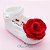 Sapatinho Princesa - Branco com rosa vermelha - Imagem 2