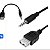 Cabo P2/USB fêmea - Imagem 1