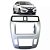 Moldura 2 Din Honda City 2009-2014 Ar Digital Preto/Prata Padrão Japonês/Chinês - Imagem 1
