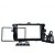 Moldura Painel Toyota Corolla 2009-2013 2 Din Preto Multimidia Dvd Padrão Japonês Chinês - Imagem 3
