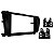 Moldura Painel 2 Din Toyota Corolla 2014 2016 Black Piano - Imagem 4