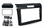 Moldura Painel 1 e 2 Din Honda CRV 2012 2013 2014 2015 2016 2017 2018 Com Porta Objeto Preto Multimidia Dvd Padrão Japonês Chinês - Imagem 2