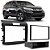 Moldura Painel 1 e 2 Din Honda CRV 2012 2013 2014 2015 2016 2017 2018 Com Porta Objeto Preto Multimidia Dvd Padrão Japonês Chinês - Imagem 1