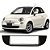 Moldura Painel 1 Din Fiat 500 2012-2017 Preto Padrão Japonês Chinês Multimídia - Imagem 1