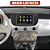Moldura Painel 2 Din Fiat 500 2012-2017 Preto Multimídia DVD Padrão Japonês Chinês - Imagem 4