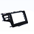 Moldura Painel Honda Fit WR-V 2015-2020 2 Din Black Piano Padrão Chinês - Imagem 5