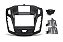 Moldura Painel Ford Focus 2011 2012 2013 2014 2015 2016 2 Din Preto Com Suporte Multimidia Dvd Padrão Japonês Chinês - Imagem 2