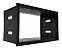 Moldura Painel Fox 2010 A 2013 Polo 2003 A 2013 Space Fox & Crossfox 2011 A 2013 Ecosport & Fiesta 2005 A 2012 2 Din Preto Japonês - Imagem 2
