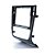 Moldura Painel Gol Voyage Saveiro G6 2013 2014 2015 2016 Black Piano 2 Din Com furo botões Padrão Japonês e Chinês - Imagem 2