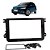 Moldura Painel 2 Din Fox Gol G7 2016 A 2018 Tiguan 2009 A 2016 Passat & Jetta 2007 A 2011 Amarok 2012 A 2016 Preto - Imagem 1