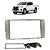 Moldura Painel Toyota Hilux 2012 2013 2014 2015 2016 2 Din Prata Multimidia Dvd Padrão Japonês Chinês - Imagem 1