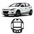 Moldura Painel 2 Din Hyundai I30 2009 2010 2011 2012 Ar Analógico Multimidia Dvd Padrão Japonês Chinês - Imagem 1