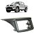 Moldura Painel 2 Din Mitsubishi L200 Triton 2009 2010 2011 2012 2013 2014 2015 2016 2017 2018 2019 Preto - Imagem 1