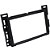 Moldura Painel Multimidia Chevrolet Malibu 2 Din Preto Multimidia Dvd Padrão Japonês Chinês - Imagem 2