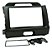 Moldura Painel Kia New Sportage 2011 2012 2013 2014 2015 Preto 2 Din Multimidia Dvd Padrão japonês Chinês - Imagem 2