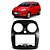 Moldura Painel Novo Palio G5 2012 2013 2014 2015 2016 2017 2018 2 Din Cinza + Duto Ar Padrão Japonês Chinês - Imagem 1