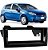 Moldura Painel Fiat Punto Linea 2007 2008 2009 2010 2011 2012 Black Piano 1 Din - Imagem 1