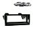 Moldura Painel Fiat Punto Linea 2007 2008 2009 2010 2011 2012 Black Piano 1 Din - Imagem 2