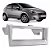 Moldura Painel Fiat Punto Linea 2007 2008 2009 2010 2011 2012 Cinza Sequest 1 Din - Imagem 1