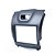 Moldura Painel Chevrolet S10 Blazer 2012 2013 2014 2015 2016 1 e 2 Din Cinza Multimidia Dvd Padrão Japonês Chinês - Imagem 3