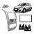 Moldura Painel Renault Sandero Logan 2007 2008 2009 2010 2011 2 Din Cinza Multimidia Dvd Padrão Japonês Chinês - Imagem 1