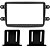 Moldura Painel Kwid Captur 17 A 21 Duster Oroch 12 A 16 Sandero Logan 2012 A 2021 2 Din Preto Padrão japonês Chinês - Imagem 2