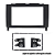 Moldura Painel B200 Sprinter 415 2013 2014 2015 2016 2017 2018 Preto 2 Din Multimidia Dvd Padrão Japonês Chinês - Imagem 3