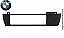 Moldura Painel 1 Din BMW X3 2003 2004 2005 2006 2007 2008 2009 Preto - Imagem 2