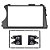 Moldura Painel SsangYong Actyon Kyron 2008-2013 2 Din 7" Padrão Chinês/Japonês - Imagem 3