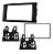 Moldura Painel 2 Din Volkswagen Touareg 2005 2006 2007 2008 2009 2010 7 Polegadas - Imagem 3