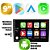 Kit Multimídia Carplay Android Auto 9” Gol Saveiro Voyage G6 2012-2016 Google Assistente Siri Câmera de Ré - Imagem 3