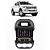 Kit Multimídia Android Ford Ranger 2012 A 2016 7'' Polegadas 1-16GB GPS TV Online Bluetooth WiFi - Imagem 1