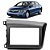 Moldura Painel Honda Civic 2012-2016 2 Din Cinza Padrão Japonês Chinês - Imagem 2