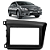 Moldura Painel Honda Civic 2012-2016 2 Din Cinza Padrão Japonês Chinês - Imagem 3