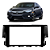 Moldura Painel Honda Civic 2 Din 2017 2018 2019 2020 2021 7 Polegadas Central Multimidia - Imagem 4