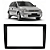 Moldura Painel 2 Din Corsa Meriva Montana Vectra 2002 a 2012 Padrão Japonês Chinês Prata - Imagem 11