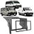 Moldura 2 Din Fiat Ducato 2006 a 2015 Preto Multimídia Padrão Chinês Japonês - Imagem 11