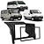 Moldura 2 Din Fiat Ducato 2006 a 2015 Preto Multimídia Padrão Chinês Japonês - Imagem 7