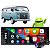 Kit Multimidia Android Carplay Volkswagen Kombi 1995-2014 1 Din Bluetooth GPS 2-32GB Carplay + Câmera de Ré - Imagem 1